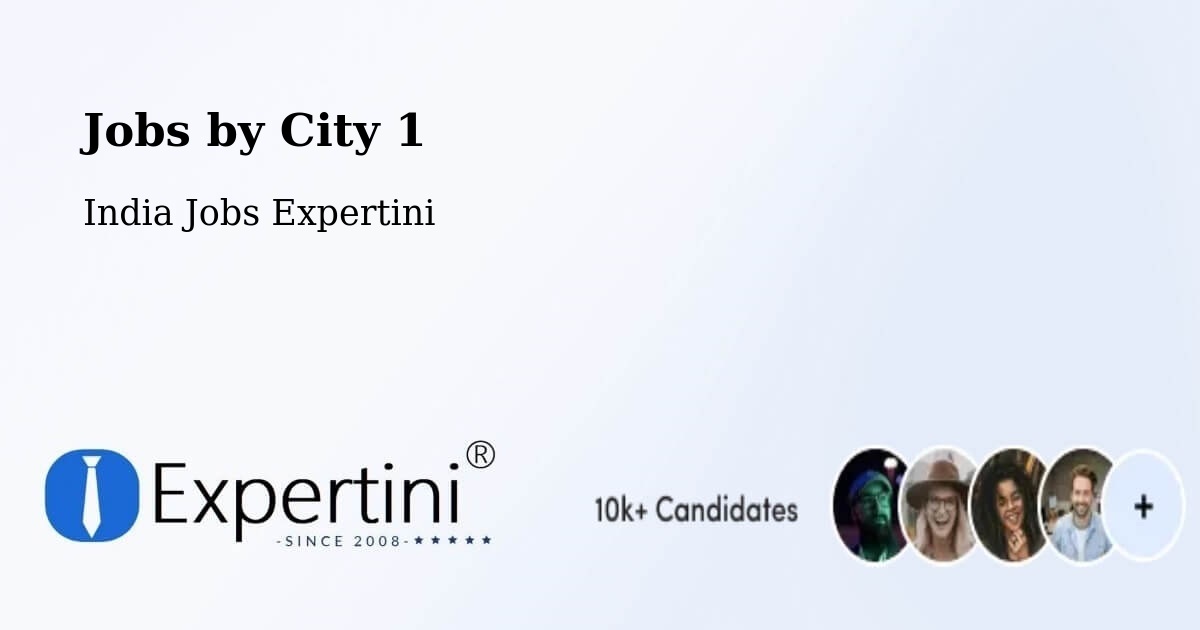 City Jobs in India - Expertini